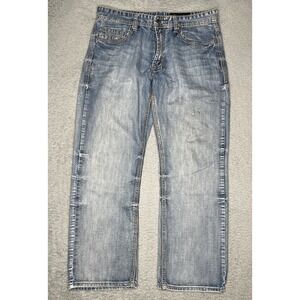 TK Axel Treadwill Jeans Mens 34x30 Blue Relaxed Straight Denim Western Rodeo